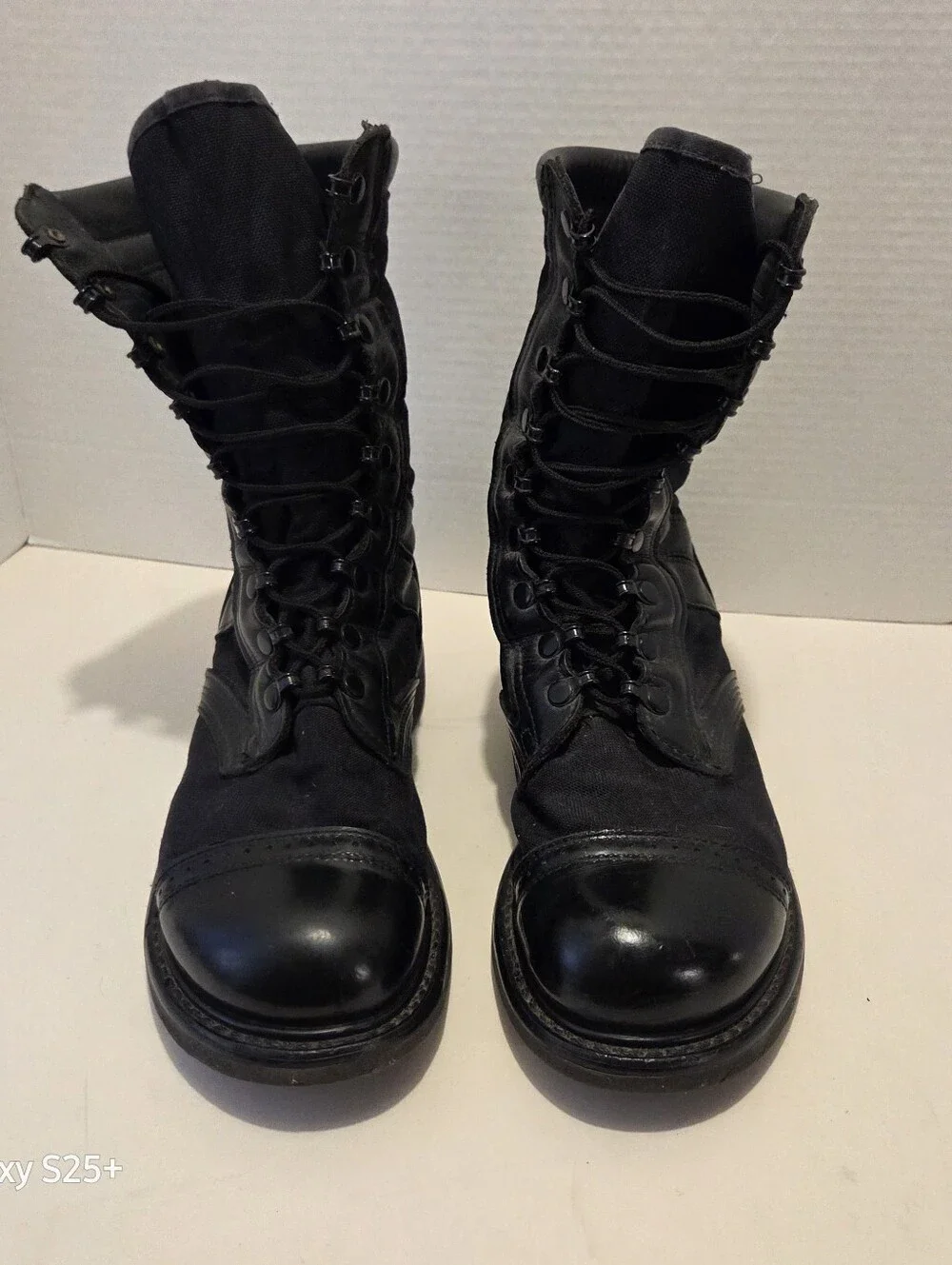 VINTAGE CORCORAN JUNGLE PARATROOPER BOOTS, NYLON MARAUDER MENS 11
